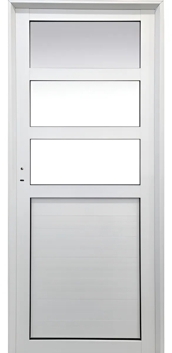 Puerta Herrero 26mm 800x2000 Medio V/repatido Blanco